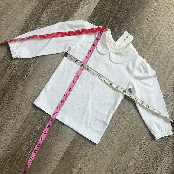 NWT Dotty Dungarees polka dot Peter Pan collar l/s - Picture 5 of 7